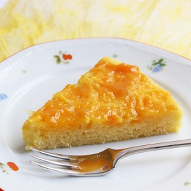 Eggless and low-cal Orange Cake