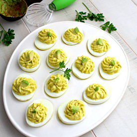 Avocado Deviled Eggs