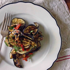 Grilled Eggplant Agrodolce