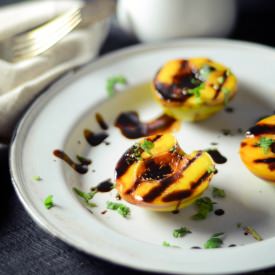 Grilled Mango Nectarine Chaat