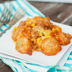 Sloppy Joe Tater Tot Casserole