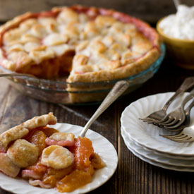 Peach Pie with Maple Whipped Cream