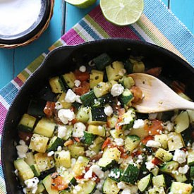 Skillet Mexican Zucchini