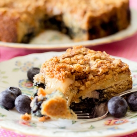 Nectarine and Blueberry Coffee Cake