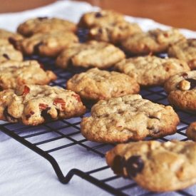 Almond Coconut Choc Chip Cookie