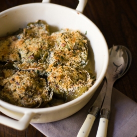 Lemon & Garlic Stuffed Artichokes