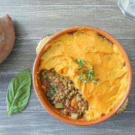 Lentil & Sweet Potato Shepherds Pie