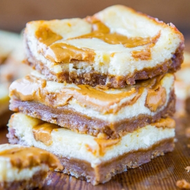 Peanut Butter Swirl Cheesecake Bars