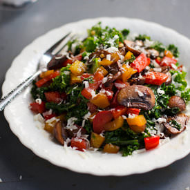 Warm Balsamic Kale Salad