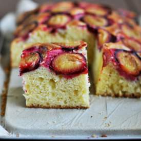 Delicious Cake with Plums