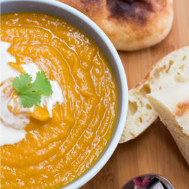 Roasted Pumpkin & Sweet Potato Soup