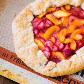 Peach Strawberry Tart