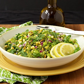 Green On Green Couscous Salad