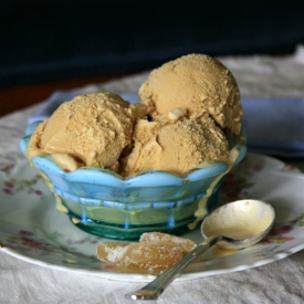 Double Ginger Molasses Ice Cream