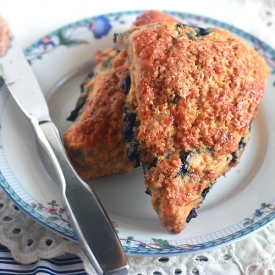 Cheddar Bacon Blueberry Scones