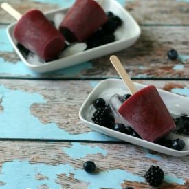 Triple Berry Coconut Ice Pops