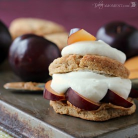 Plum Biscoff Shortcakes