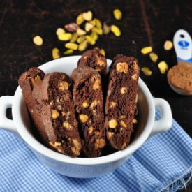 Double Chocolate Pistachio Biscotti