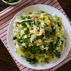 Zucchini Fettuccine with Kale