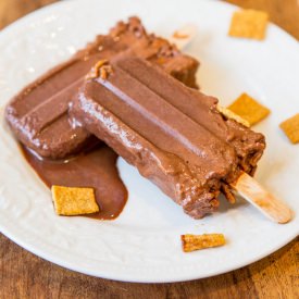 Skinny Chocolate PB Fudge Pops