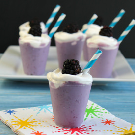 Blackberry Milkshake Shots