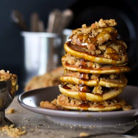 Granola Cookie Crumbled Pancakes