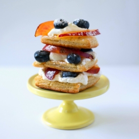 Nectarine Blueberry Millefeuille