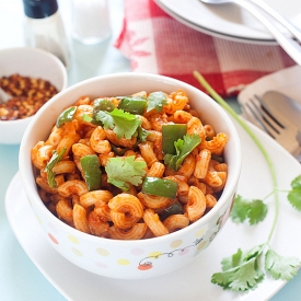 Macaroni with an Indian twist