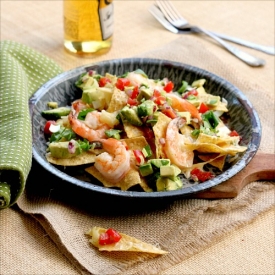 Shrimp and Cheese Nachos