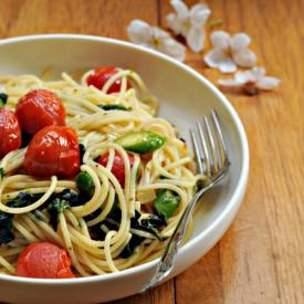 Roasted Cherry Tomato Spaghetti