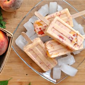 Peaches and Cream Popsicles