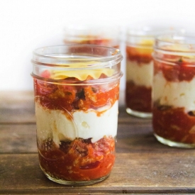 Lasagna in Jars