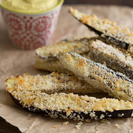 Vegan Baked Eggplant Fries