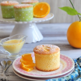 Orange Chiffon Cupcakes