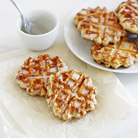 Easy Cinnamon Roll Waffles