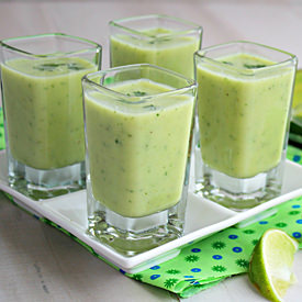 Chilled Avocado and Cucumber Soup