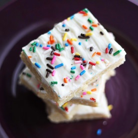 White Chocolate Cake Batter Krispys