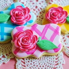 Rose & Lattice Cookies