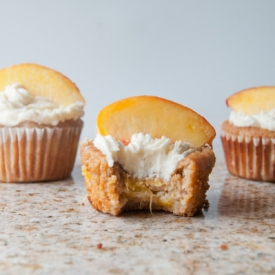 GF Loaded Peaches N Cream Muffins