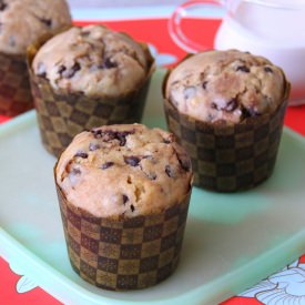 Chocolate Chips Muffins Eggless