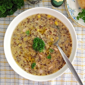 Smoked Chicken & Red Lentil Soup