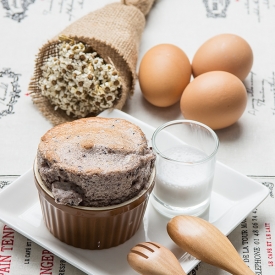 Black Glutinous Rice Souffle