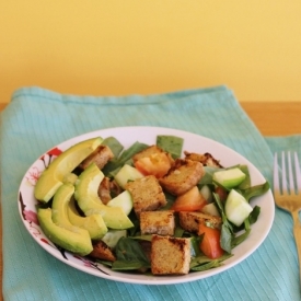 Garlic Lemon Croutons