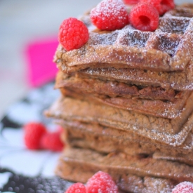 Ricotta Cocoa Waffles- Wholegrain