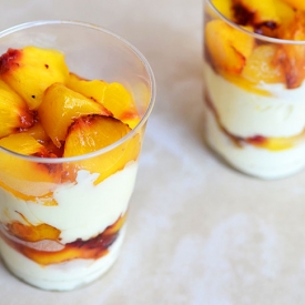 Grilled Peaches and Cream