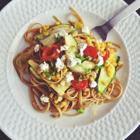 Summer Vegetable Linguine