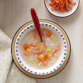 Quick Congee with Salmon