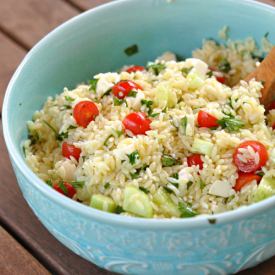 Caprese Orzo Salad