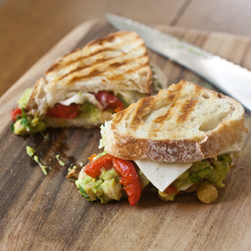 Smashed Chickpea & Avocado Panini