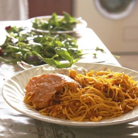 Pasta with Turkey Meat